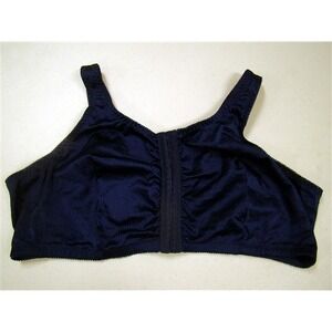 NWOT Leading Lady 52 B/C/D Zig Zag Weave Leisure Soft Cup Bra 151 Blue #92412